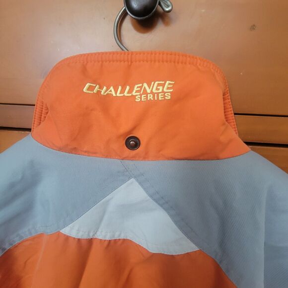 Columbia Challenge Series Jacket Large Womens Orange Gray Shell Only - Picture 14 of 16